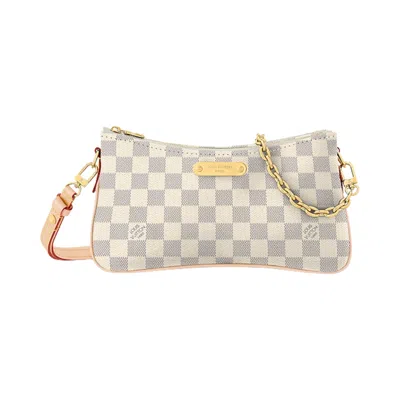 Pre-owned Louis Vuitton Pochette Liv 'white Damier Azur Canvas' | Women's Size Onesize