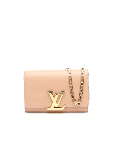 Pre-owned Louis Vuitton Pochette Louise Gm Bag In Sand