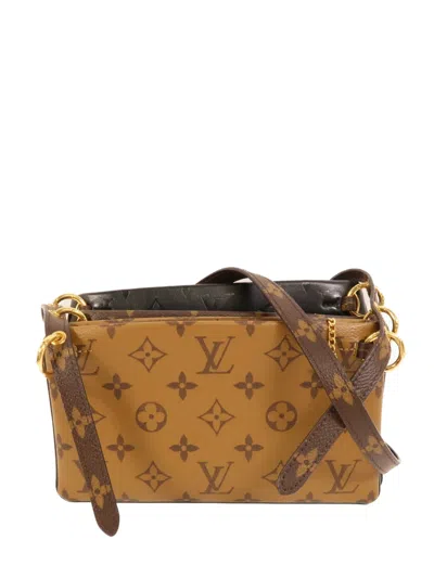 Pre-owned Louis Vuitton Pochette Lv3 Monogram Reverse Shoulder Bag In Neutral