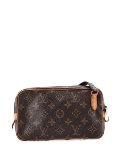 Pre-owned Louis Vuitton Pochette Marly Bandouliere Bag Monogram Canvas Crossbody Bag In Brown