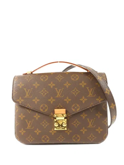 Pre-owned Louis Vuitton Pochette Metis Crossbody Bag In Brown