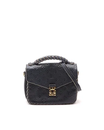 Pre-owned Louis Vuitton Pochette Métis Empreinte Bag In Blue