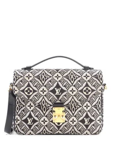 Pre-owned Louis Vuitton Pochette Metis Limited Edition Since 1854 Monogram Jacquard Crossbody Bag In Black