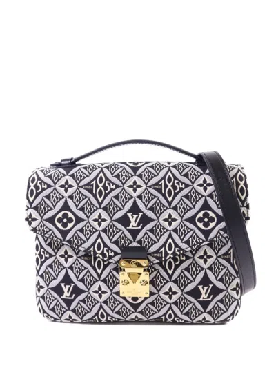 Pre-owned Louis Vuitton Pochette Metis Mm Shoulder Bag In Black