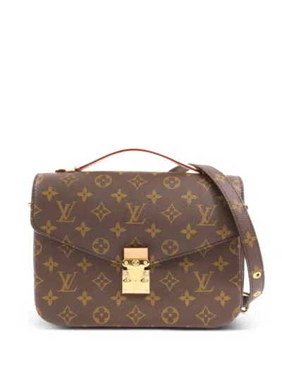 Pre-owned Louis Vuitton Pochette Metis Mm Shoulder Bag In Brown