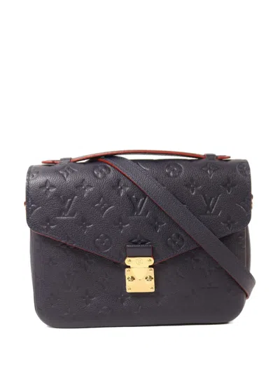 Pre-owned Louis Vuitton Pochette Metis Shoulder Bag In Blue