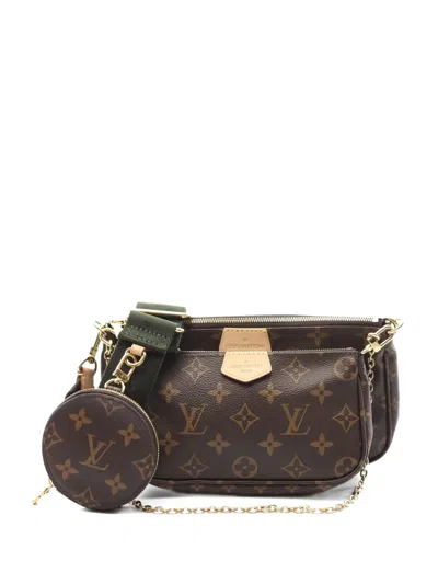 Pre-owned Louis Vuitton Pochette Monogram-pattern Shoulder Bag In Brown