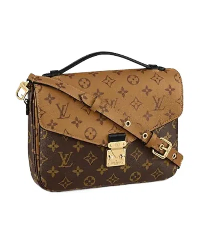 Pre-owned Louis Vuitton Pochette Métis Mailman Bag In Brown