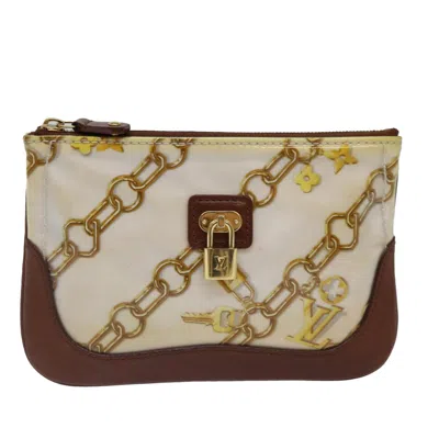 Pre-owned Louis Vuitton Pochette Plat Brown Leather Wallet  ()