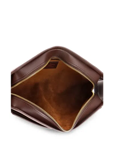 Pre-owned Louis Vuitton Pochette Saint Louis Damier Clutch Bag In Brown