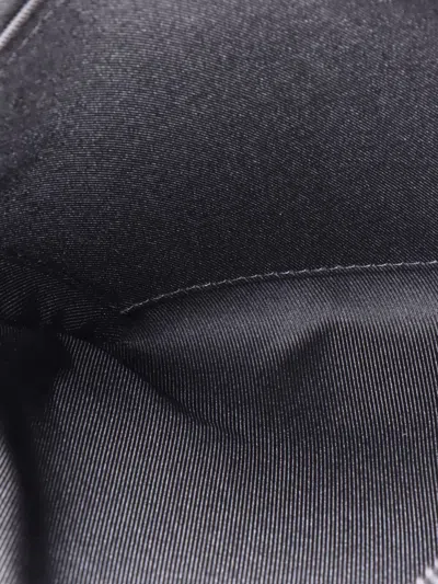 Pre-owned Louis Vuitton Pochette To-go Monogram Eclipse Canvas Mm Pouch In Black