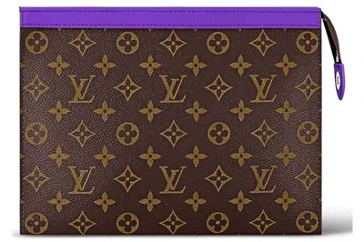 Pre-owned Louis Vuitton Pochette Voyage Mm Colormania Dark Violet