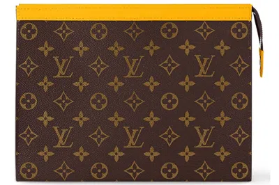 Pre-owned Louis Vuitton Pochette Voyage Mm Colormania Jaune Mat