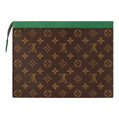 Louis Vuitton Pochette Voyage Mm Monogram Macassar Canvas 'green'