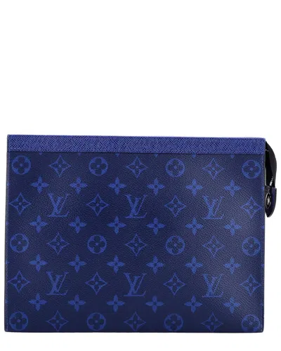 Pre-owned Louis Vuitton Pochette Voyage Monogram Taigarama Mm (authentic Pre-loved)