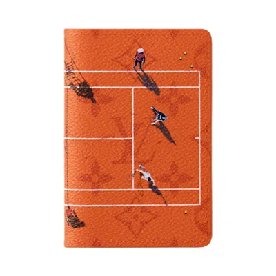 Pre-owned Louis Vuitton Pocket Organizer 'tennis Clay Monogram Canvas' | Orange | Men's Size Onesize