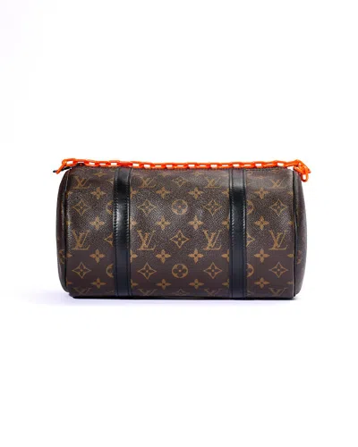 Pre-owned Louis Vuitton Polochon Mm Solar Ray Monogram In Gray