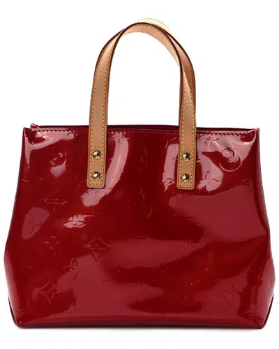Pre-owned Louis Vuitton Pomme D'amour Monogram Vernis Leather Reade (authentic )