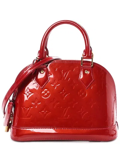 Pre-owned Louis Vuitton Pomme D'amour Monogram Vernis Patent Leather Alma Bb (authentic Pre-loved)