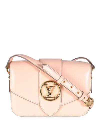 Pre-owned Louis Vuitton Pont 9 Shoulder Bag In Pink