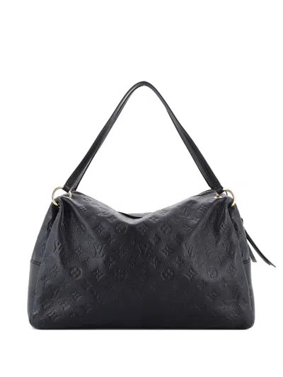 Pre-owned Louis Vuitton Ponthieu Handbag Monogram Empreinte Leather Mm Satchel In Black