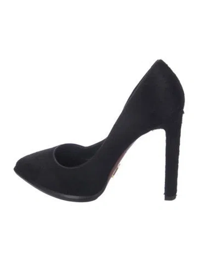 Pre-owned Louis Vuitton Ponyhair D'orsay Pumps In Black