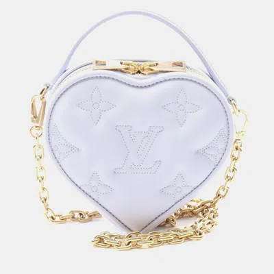 Pre-owned Louis Vuitton Pop My Heart Bubble Glam Handbag Leather Purple