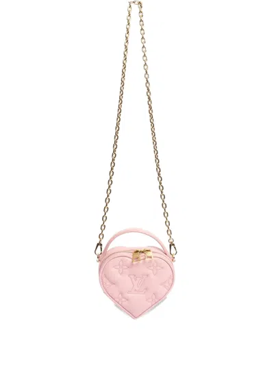 Pre-owned Louis Vuitton Pop My Heart Quilted Clutch Bag In Pink