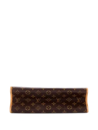 Pre-owned Louis Vuitton Popincourt Handle Bag Monogram Canvas Satchel In Brown