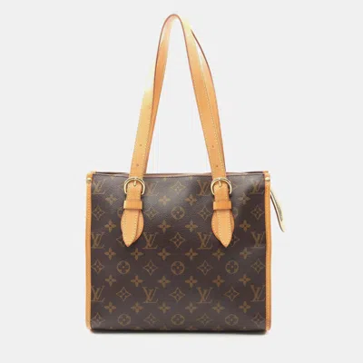 Pre-owned Louis Vuitton Popincourt Haut Brown Monogram Canvas Tote Bag