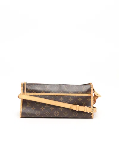 Pre-owned Louis Vuitton Popincourt Long Bag In Brown