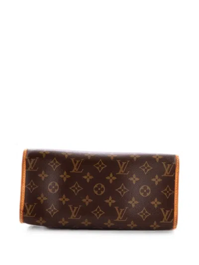 Pre-owned Louis Vuitton Popincourt Monogram Canvas Haut Tote Bag In Brown