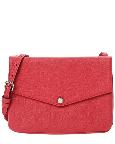 Pre-owned Louis Vuitton Poppy Monogram Empreinte Leather Twice (authentic Pre-loved)