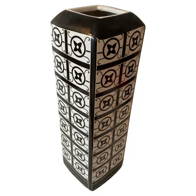 Pre-owned Louis Vuitton Porcelain Vase In The Style Of  In Black
