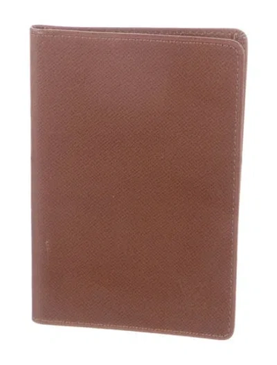 Pre-owned Louis Vuitton Porte 2 Card Holder In Brown