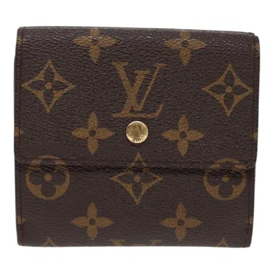 Pre-owned Louis Vuitton Porte Billet Brown Canvas Wallet  ()
