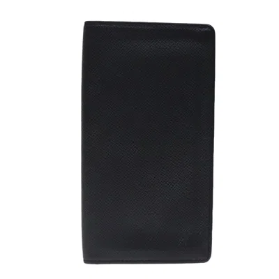 Pre-owned Louis Vuitton Porte Carte Credit Black Calfskin Wallet  ()