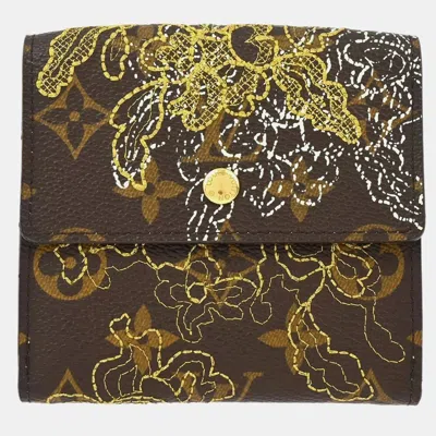 Pre-owned Louis Vuitton Porte Monnaie Billet Cartes Credit Wallet In Brown