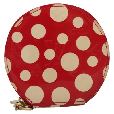 Pre-owned Louis Vuitton Porte Monnaie Chapeau Red Patent Leather Wallet  ()