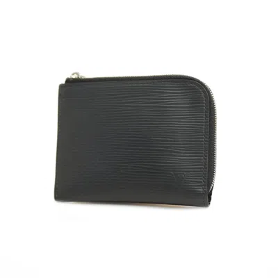 Pre-owned Louis Vuitton Porte Monnaie Zippy Leather Wallet () In Black
