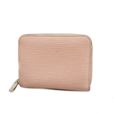 Pre-owned Louis Vuitton Porte Monnaie Zippy Leather Wallet () In Pink