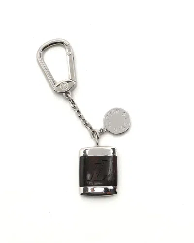 Pre-owned Louis Vuitton Porte-clé Bois Bag Charm In Brown