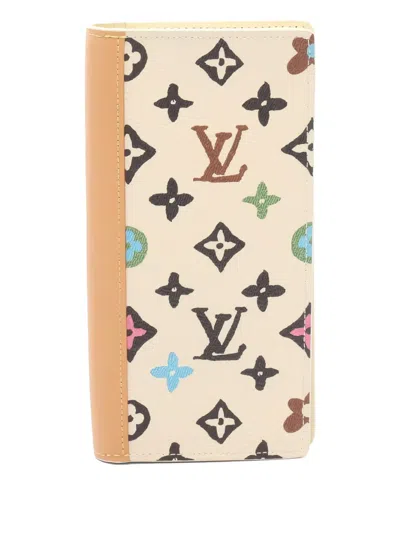 Pre-owned Louis Vuitton Portefeuil Brother Monogram Bi-fold Wallet In Neutral