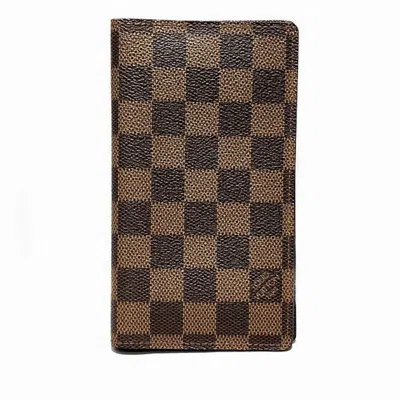 Pre-owned Louis Vuitton Portefeuille Brazza Brown Canvas Wallet  ()