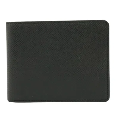 Pre-owned Louis Vuitton Portefeuille Florin Leather Wallet () In Black