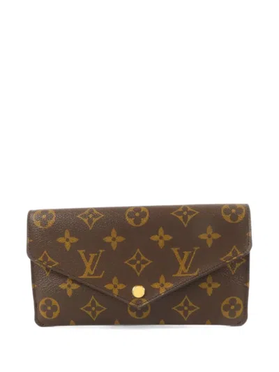 Pre-owned Louis Vuitton Portefeuille Jeanne Monogram Wallet In Brown