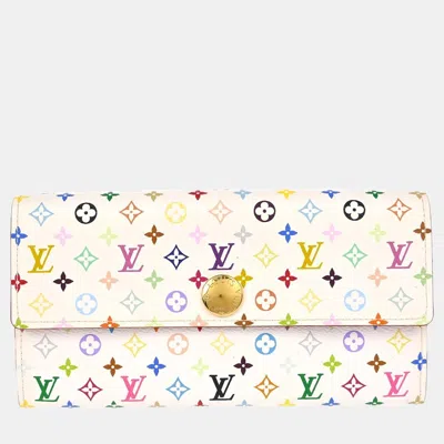 Pre-owned Louis Vuitton Multicolor Portefeuille Sarah Wallet