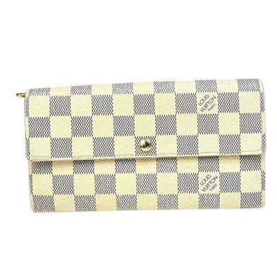 Pre-owned Louis Vuitton Portefeuille Sarah Wallet () In White