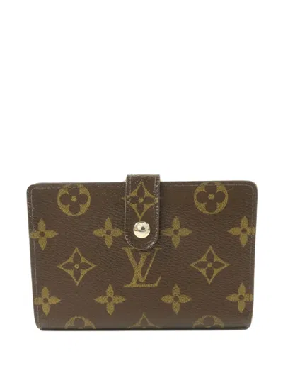 Pre-owned Louis Vuitton Portefeuille Viennois Monogram Wallet In Brown