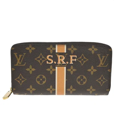 Pre-owned Louis Vuitton Portefeuille Zippy Canvas Wallet () In Brown